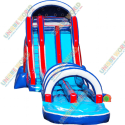 patriots203 1774463367 Patriots Double Waterslide with Slip N Slide and Pool